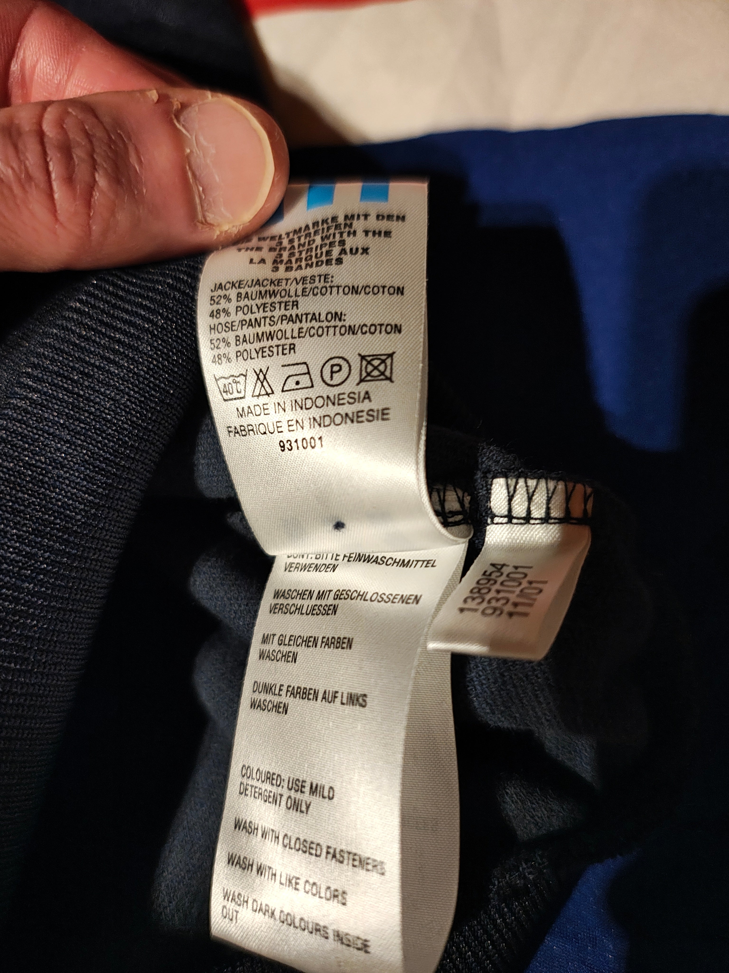 Adidas Tracksuit 50er/60er Remake – Y2K 2001 - Gr. L