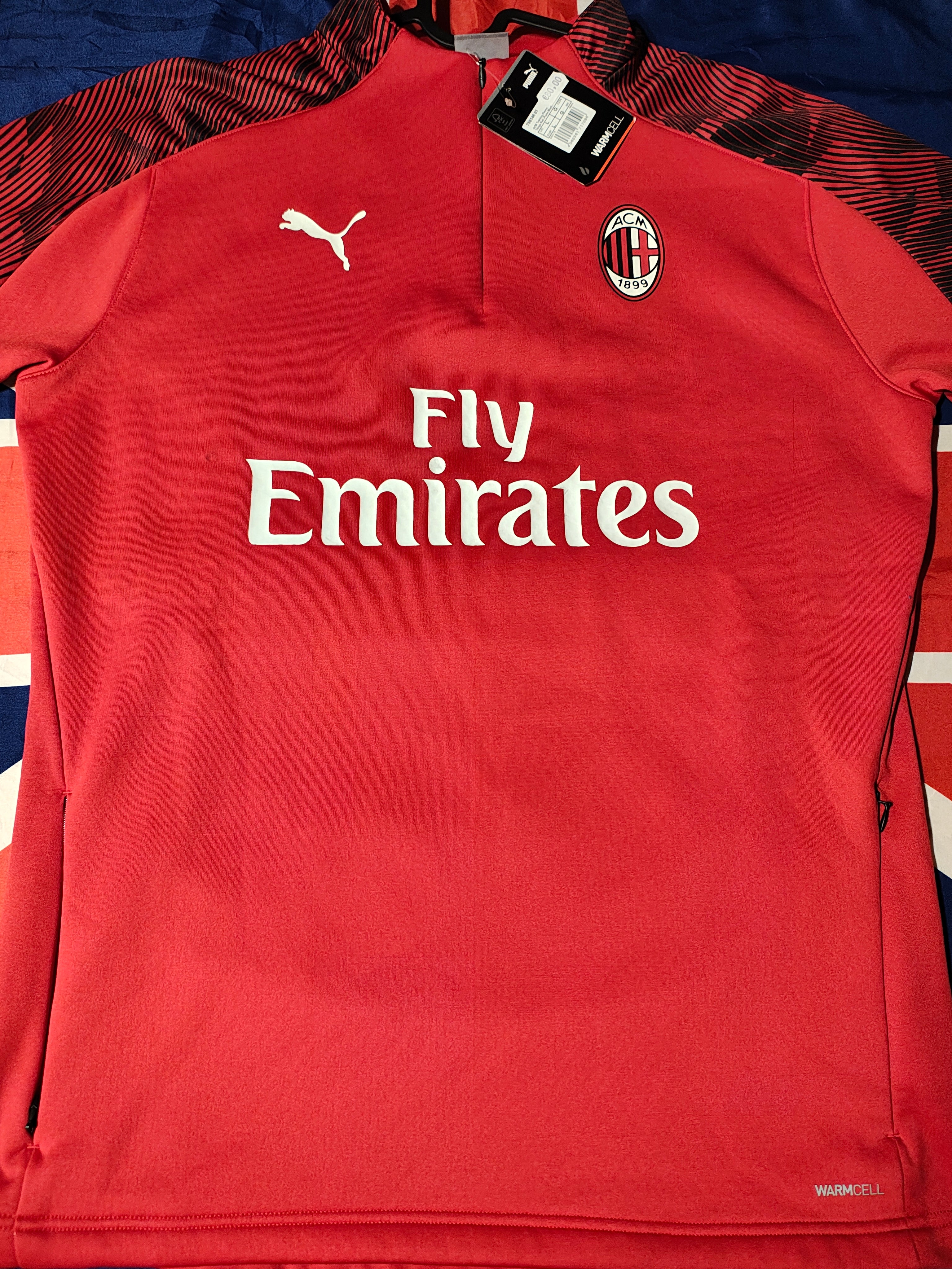 AC Mailand Warmcell 1/4 Zip – Saison 19/20 - L