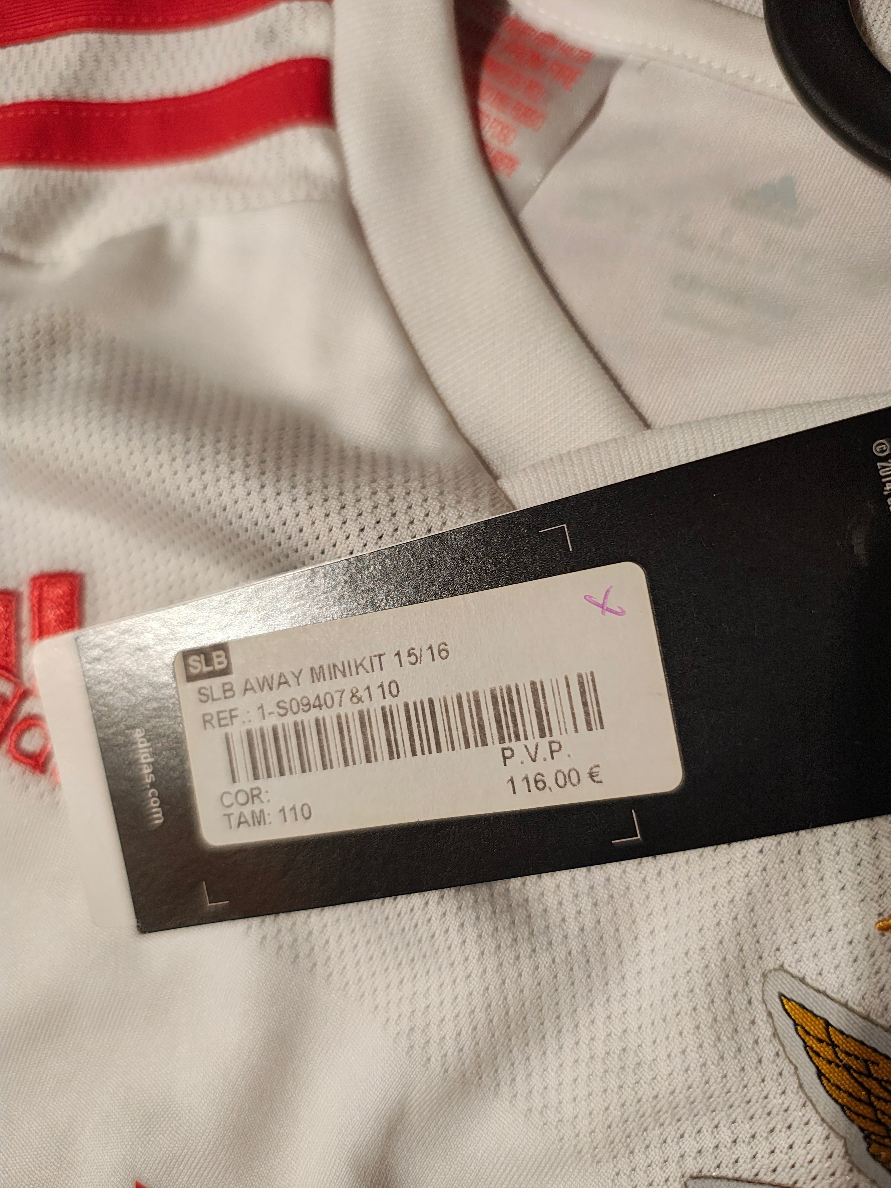 Benfica Lissabon Kids Set – Saison 15/16 - Gr. 110